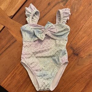 Janie and Jack Mermaid Scale Ruffle Swimsuit